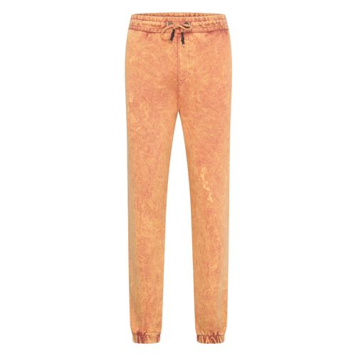 Sweathose RUSTY NEAL, Herren, Gr. XL, EURO-Größen, orange, 100% Baumwolle, Batikmuster, casual, Hosen, mit verwaschenem Muster