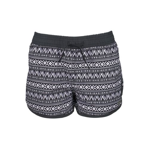 Badeshorts BUFFALO Gr. 134/140, N-Gr, schwarz-weiß (schwarz, weiß) Kinder Badehosen mit Ethnodruck