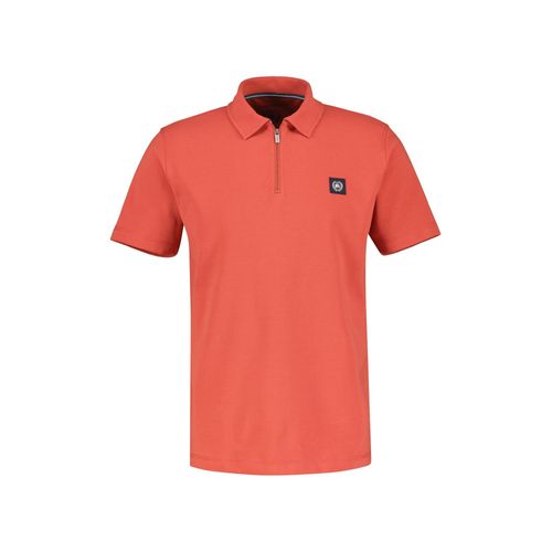 Poloshirt LERROS "LERROS" Gr. XXL, rot (deep coral rot) Herren Shirts