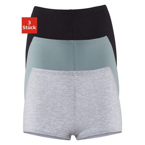 Panty PETITE FLEUR, Damen, Gr. 48/50, blau (blau, schwarz, grau), Obermaterial: 95% Baumwolle, 5% Elasthan, unifarben, körpernah, Unterhosen, aus elastischer Baumwoll-Qualität
