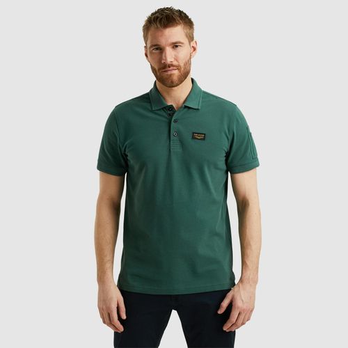 Poloshirt PME LEGEND, Herren, Gr. XXXL, grün (trekking grün), Obermaterial: 95% Baumwolle, 5% Elasthan, casual, normal, Kurzarm, Shirts, mit Logostickerei