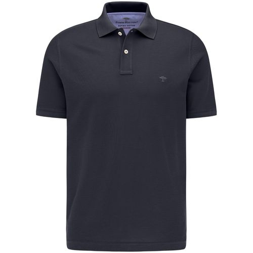 Poloshirt FYNCH-HATTON Gr. L (52/54), blau (navy) Herren Shirts mit kleinem Markenlogo