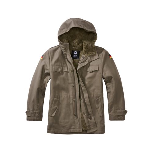 Parka BRANDIT "Brandit Herren Kids BW Parka" Gr. 134/140, grün (olive) Jungen Jacken