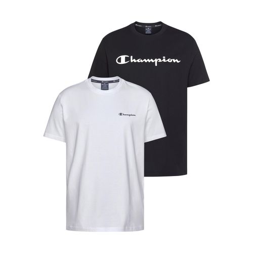 T-Shirt CHAMPION Gr. XXL (54), schwarz-weiß (schwarz, weiß) Herren Shirts