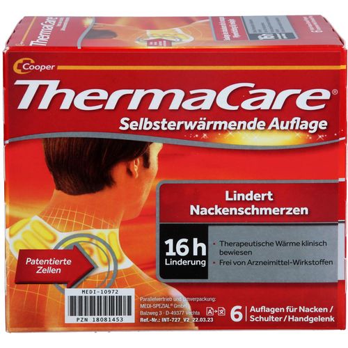 Thermacare Nacken/Schulter Auflagen Z.schmerzlind. 6 ST