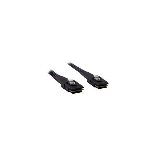 Kabel SFF 8087 > SFF 8087 schwarz, 0,75 Meter (ummantelt)