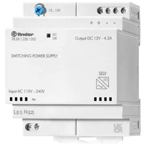 Finder 78.50.1.230.1202 Hutschienen-Netzteil (DIN-Rail) 12 V/DC 4.6 A 50 W Inhalt 1 St.