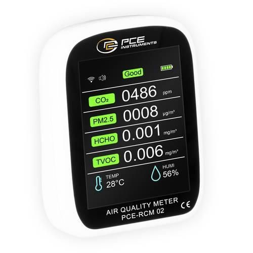 PCE Instruments Partikelzähler PCE-RCM 02 400 ... 5.000 ppm 0 ... 1,999 mg/m³ 0 ... 9,999 mg/m³ PM1 PM2,5 PM10