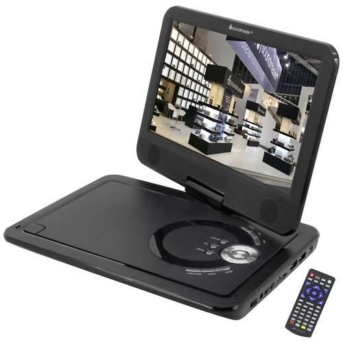 soundmaster PDB1910SW Tragbarer DVD-Player 25.9 cm 10.1 Zoll EEK: E (A - G) Akkubetrieb, inkl. DVB-T Antenne, mit integriertem DVD Player Schwarz