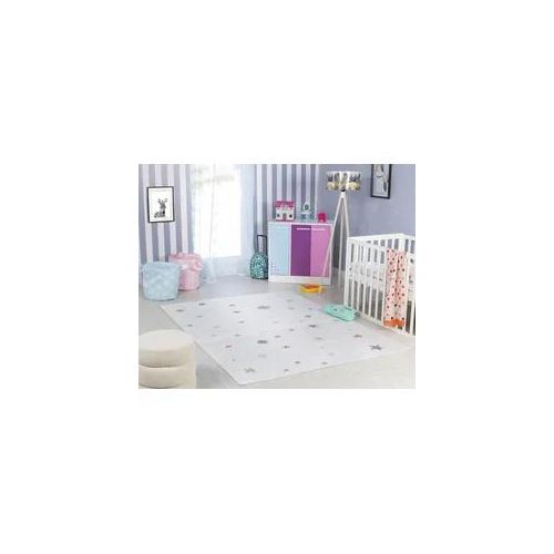 Kinderteppich SURYA "STERNE" Teppiche Gr. B: 160cm, 6mm, L: 213cm, beige (creme) Kinder Kids