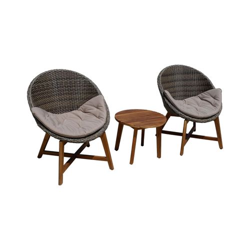 Polyrattan Sitzgruppe RENO + Auflagen Sessel Garten Sitzgruppe Outdoor Möbel