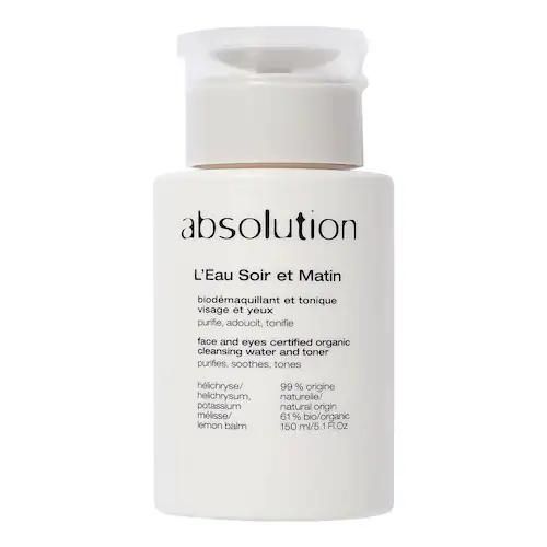 Absolution - L'eau Soir Et Matin - Bio-demake-up Remover And Tonic For Face And Eyes - L'eau Soir Et Matin 150Ml