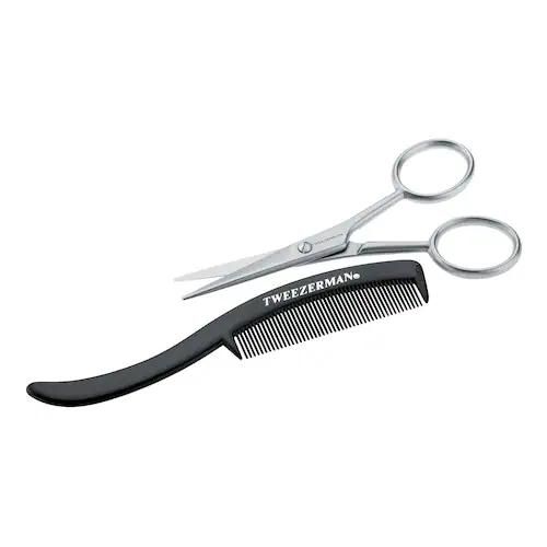 Tweezerman - Bartschere Und Bartkamm - g.e.a.r Moustache Scissors Stainless