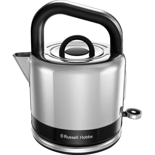 RUSSELL HOBBS Wasserkocher "Distinctions, schwarz 26420-70" Edelstahl mit polierten Akzenten, Schnellkochfunktion, energiesparend schwarz (edelstahl / schwarz)