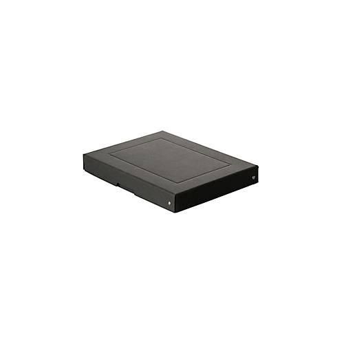 Archivbox Falken PURE Box Black A4, für bis zu 500 Blatt, mit Beschriftungsfeld, L 320 x B 240 x Füllhöhe 40 mm, Blauer Engel, FSC®-Pappe, schwarz