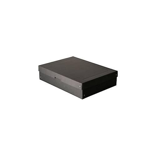Archivbox Falken PURE Box Black A3, für bis zu 1250 Blatt, mit Beschriftungsfeld, L 440 x B 320 x Füllhöhe 100 mm, Blauer Engel, FSC®-Pappe, schwarz