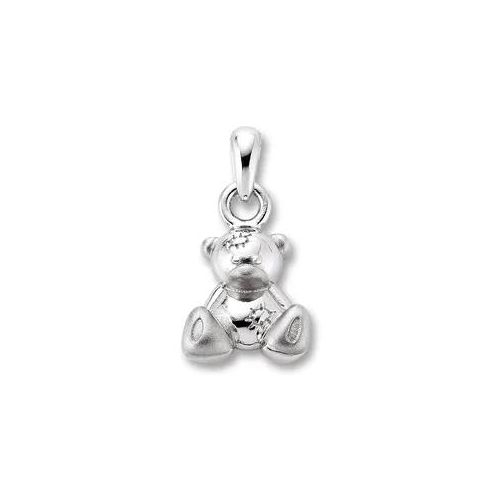 Ketten-Anhänger ONE ELEMENT "Teddybär Anhänger aus 925 Silber" Schmuckanhänger Gr. Silber 925 (Sterlingsilber), silberfarben (silber) Mädchen Damen Silber Schmuck Teddybär