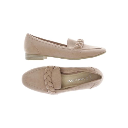 Marco Tozzi Damen Halbschuh, beige, Gr. 38