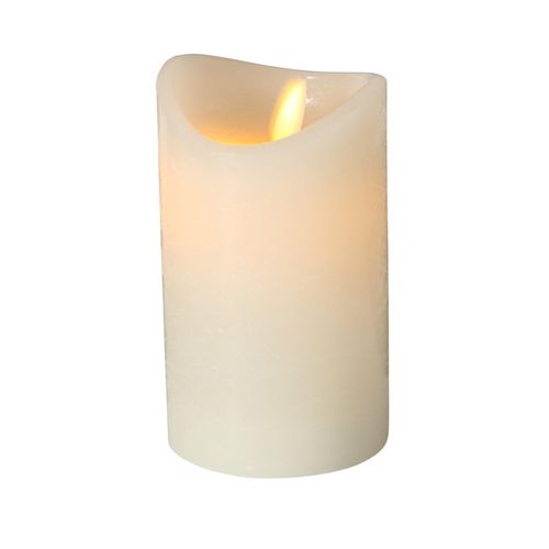 Boltze LED Kerze Bino mit Timer und Swing Flame, Höhe 12 cm
