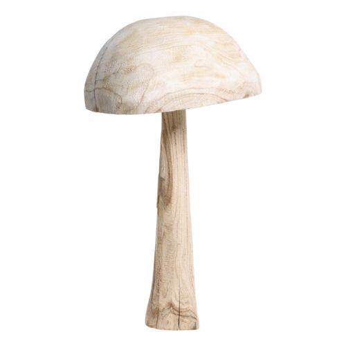 Chic Antique Pilz Aufsteller, für Herbst & Weihnachtsdeko, H40/Ø30 cm natur