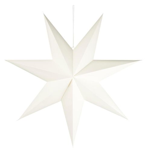 IB Laursen Weihnachtsdeko Stern Stella aus Papier, Ø 90 cm, Weiß