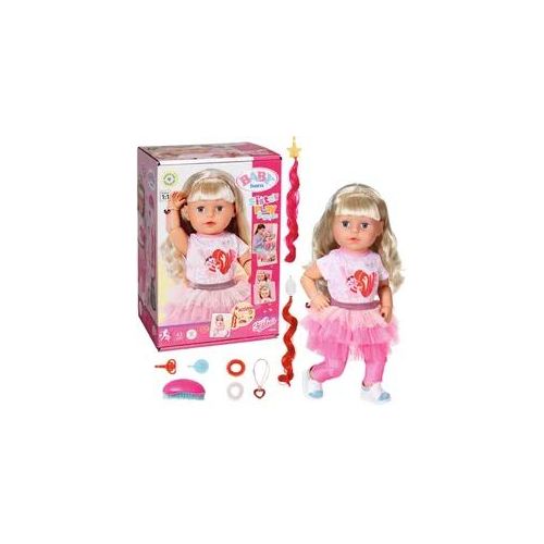 Stehpuppe BABY BORN "Style&Play, Sister blond, 43 cm" Puppen rosa Kinder