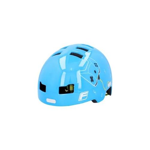 Kinderfahrradhelm FISCHER FAHRRAD "BMX-Helm Game" Helme Gr. XS Kopfumfang: 48cm - 54cm, blau Kinder