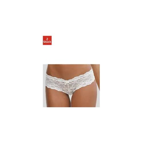 Panty VIVANCE Gr. 44/46, beige (creme) Damen Unterhosen aus elastischer Spitze, sexy Dessous