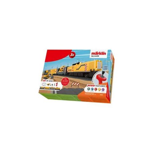 Modelleisenbahn-Set MÄRKLIN "Märklin my world - Startpackung Baustelle 29346" Modelleisenbahnen gelb (gelb/grau) Kinder mit Licht- und Soundeffekten