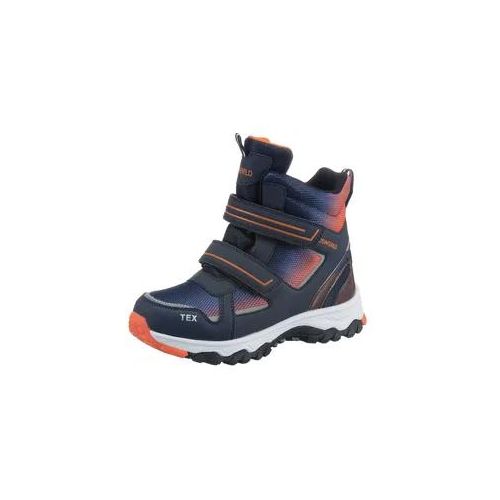 Winterstiefel KIDSWORLD Gr. 37, blau (navy-orange) Kinder Schuhe