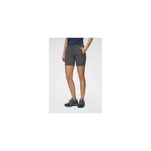 Trekkingshorts POLARINO Gr. 40, N-Gr, schwarz (anthrazit (trekkingshorts aus nachhaltigem material)) Damen Hosen elastischem Funktionsmaterial