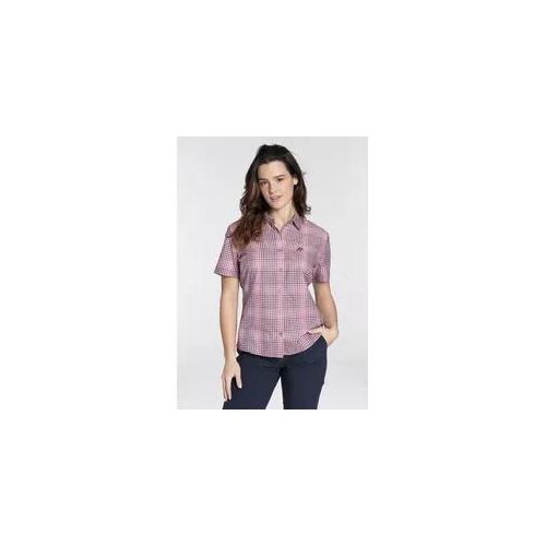 Karobluse MAIER SPORTS Gr. 54, rosa (pick beet/pi) Damen Blusen mit Hemdblusenkragen