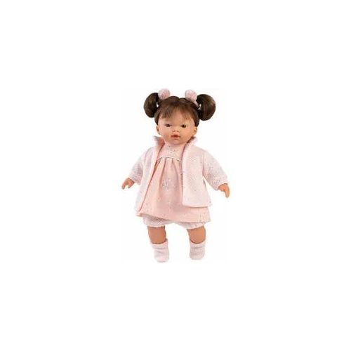 Stehpuppe LLORENS "Vera, brünett rosa, 33cm" Puppen bunt Kinder Made in Europe