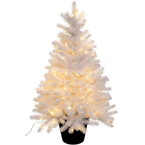 Künstlicher Weihnachtsbaum CREATIV LIGHT "Weihnachtsdeko, künstlicher Christbaum, Tannenbaum" Weihnachtsbäume Gr. H: 90cm bis, weiß Kunstweihnachtsbäume Im Topf