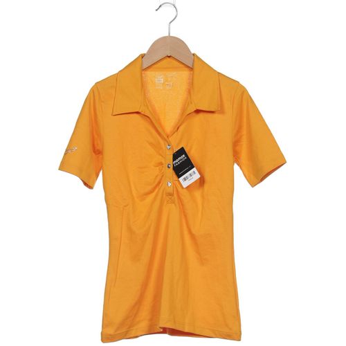 Trigema Damen Poloshirt, orange, Gr. 36