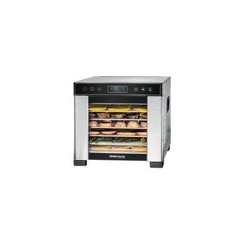 Dörrautomat DA 650 edelstahl/schwarz, 600 Watt, Dörrfläche 27,5cm x 25cm pro Ebene