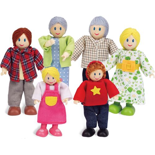 Hape Stoffpuppe »Puppenfamilie«, (Set, 6 tlg.)