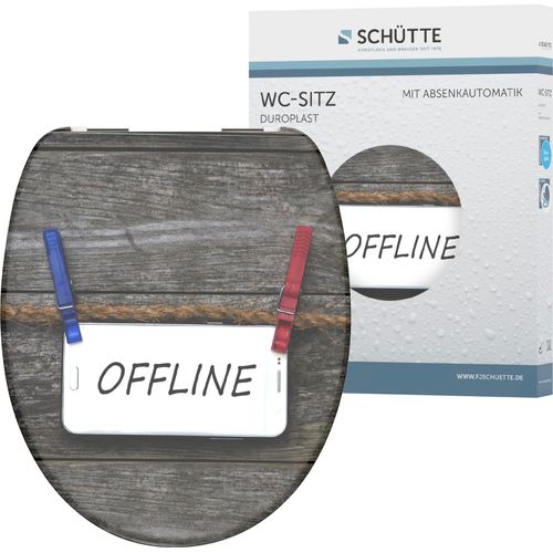 Schütte WC-Sitz »Offline«, Duroplast, mit Absenkautomatik