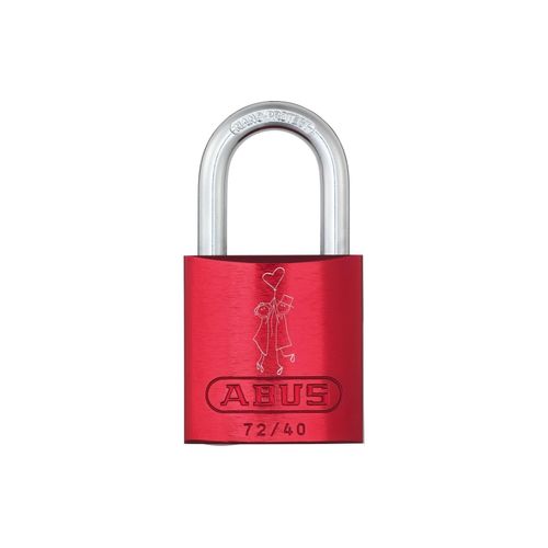 ABUS Vorhängeschloss »72/40 rot LoveLock 1 Pärchen«