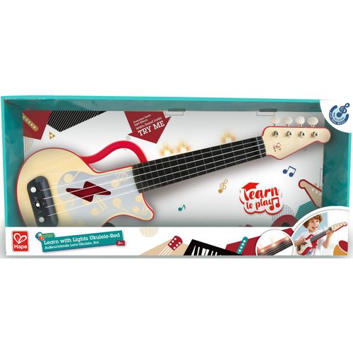 Hape Spielzeug-Musikinstrument »Elektrische Lern-Ukulele, rot«