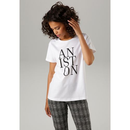 Aniston CASUAL T-Shirt, mit ANISTON-Schriftzug