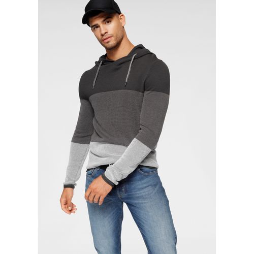 Bruno Banani Kapuzenpullover, im trendigen Waffel-Look