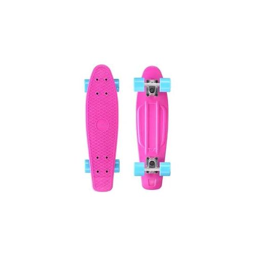 Skateboard STAR-SKATEBOARD Skate-/Longboards pink (pink/hellblau) Kinder Kicktail