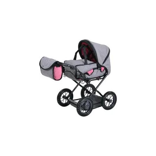 Kombi-Puppenwagen KNORRTOYS "Ruby - Jeans Grey" Puppenwagen grau (jeans grey) Kinder