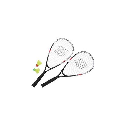 Speed-Badmintonschläger SUNFLEX "Speed Badminton Sonic" Racketsportschläger rot (rot/schwarz/weiß) Speed Badmintonschläger