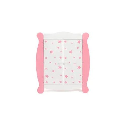 Puppenkleiderschrank CHIC2000 "Stars Pink" Puppenmöbel pink (stars pink) Kinder