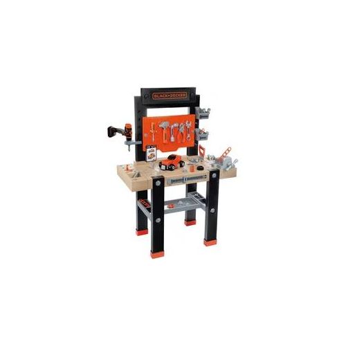 Spielwerkbank SMOBY "Black + Decker Werkbank Center" Rollenspielzeug bunt (schwarz/orange) Kinder