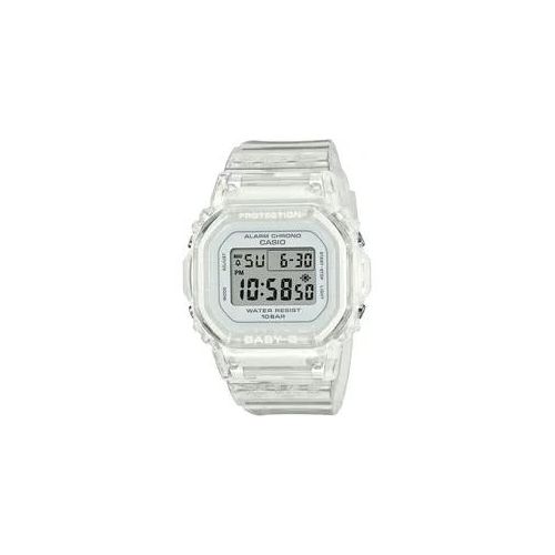 Chronograph CASIO BABY-G Armbanduhren farblos (transparent) Damen Quarzuhr, Armbanduhr, Damenuhr, automatischer Kalender, digital, Timer