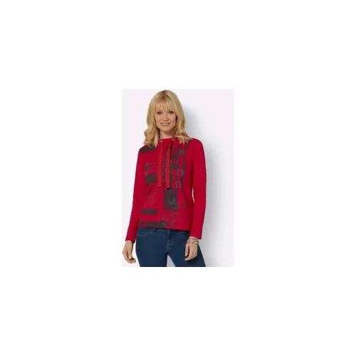 Sweatshirt AMBRIA Gr. 48, rot Damen Sweatshirts