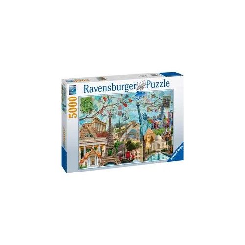 Puzzle RAVENSBURGER "Big City Collage" Puzzles bunt Kinder Made in Germany, FSC - schützt Wald weltweit